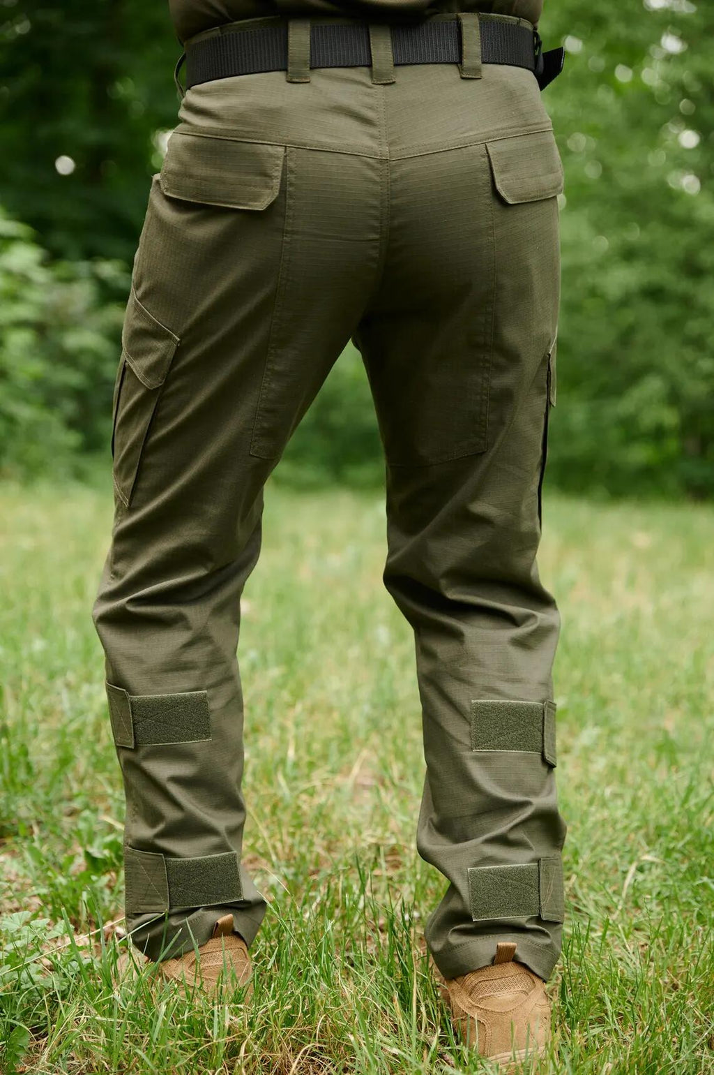 Olive Green Cargo Pants: Made-to-measure Combat Ripstop Trousers