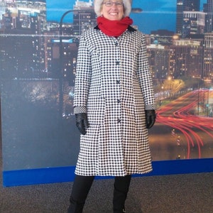 Wool Houndstooth Dress Coat Thinsulate Included