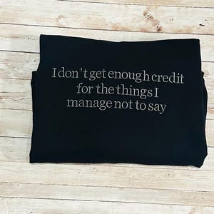 I Could Be Meaner Embroidered Sweatshirt, Dark Humor Crewneck, Goth Accessories