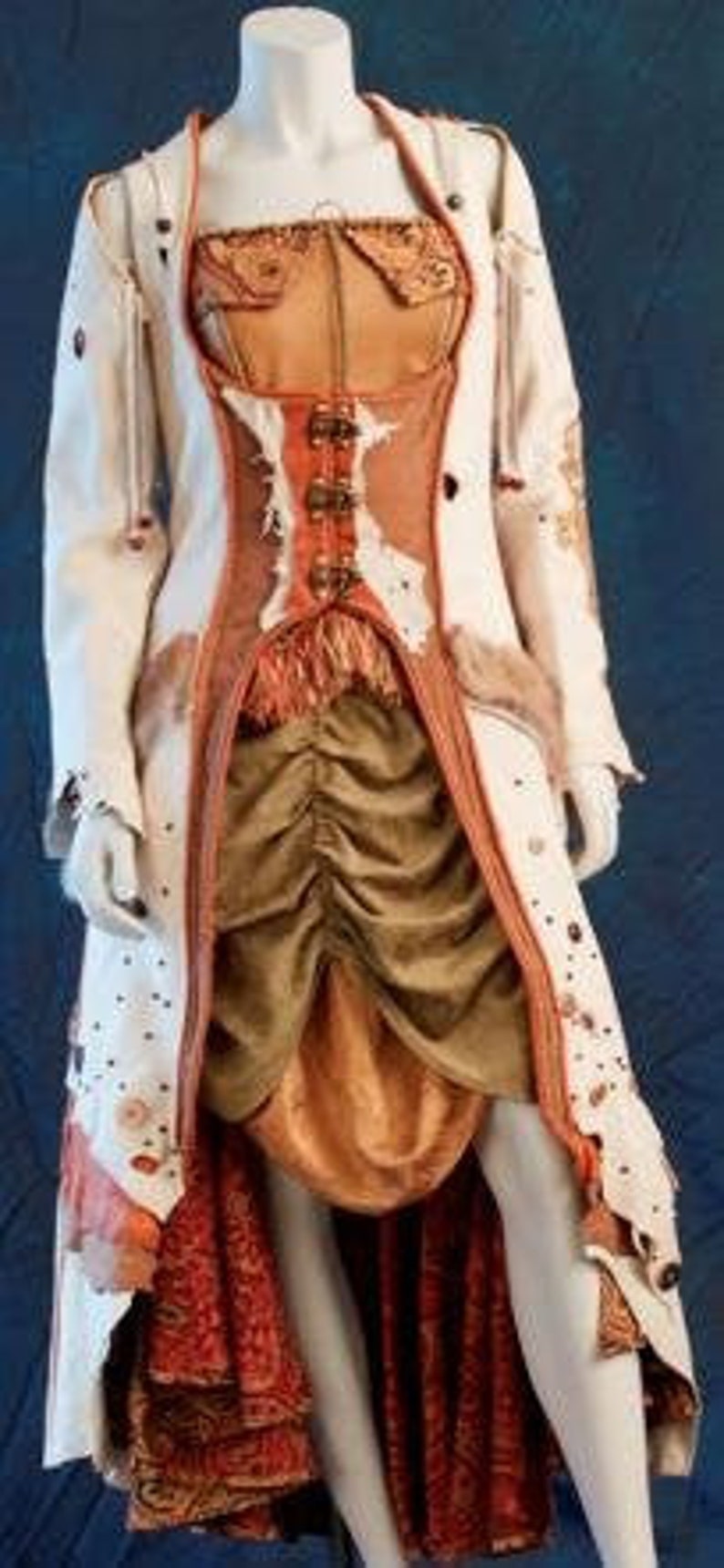 SteamPunk Leather Wearable Art Coat