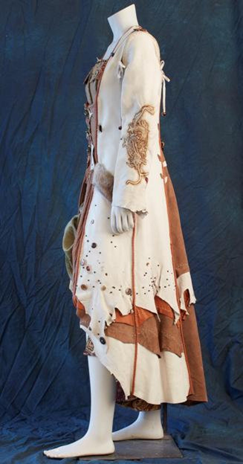 SteamPunk Leather Wearable Art Coat
