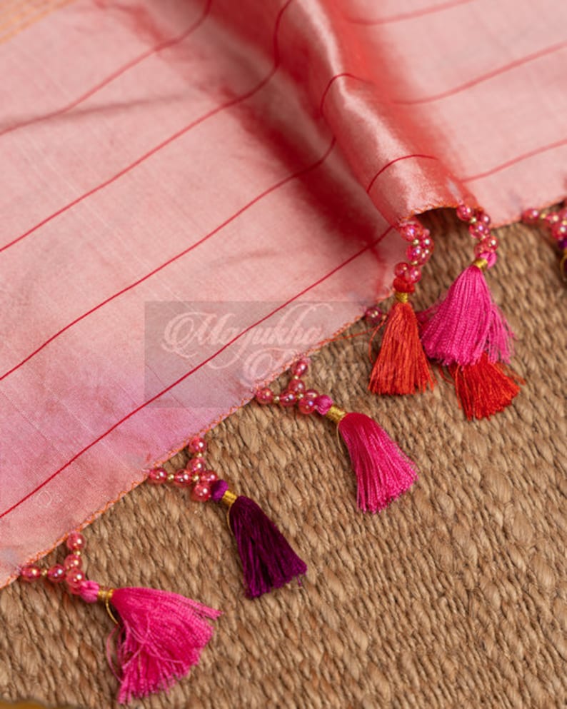 Pretty Pink Paithani Saree Saree With Stitched Blouse In Size 38-44 | Silk Mark Certified | Mayukha Boutique
