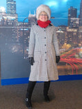 Wool Houndstooth Dress Coat Thinsulate Included