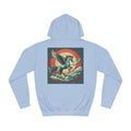 Mythical Pegasus Graphic Hoodie: Winged Horse Back Design