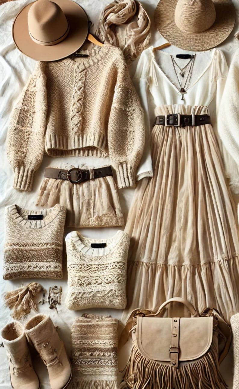 Boho Chic Style Box: Sustainable Bohemian Clothing Accessories - Size large