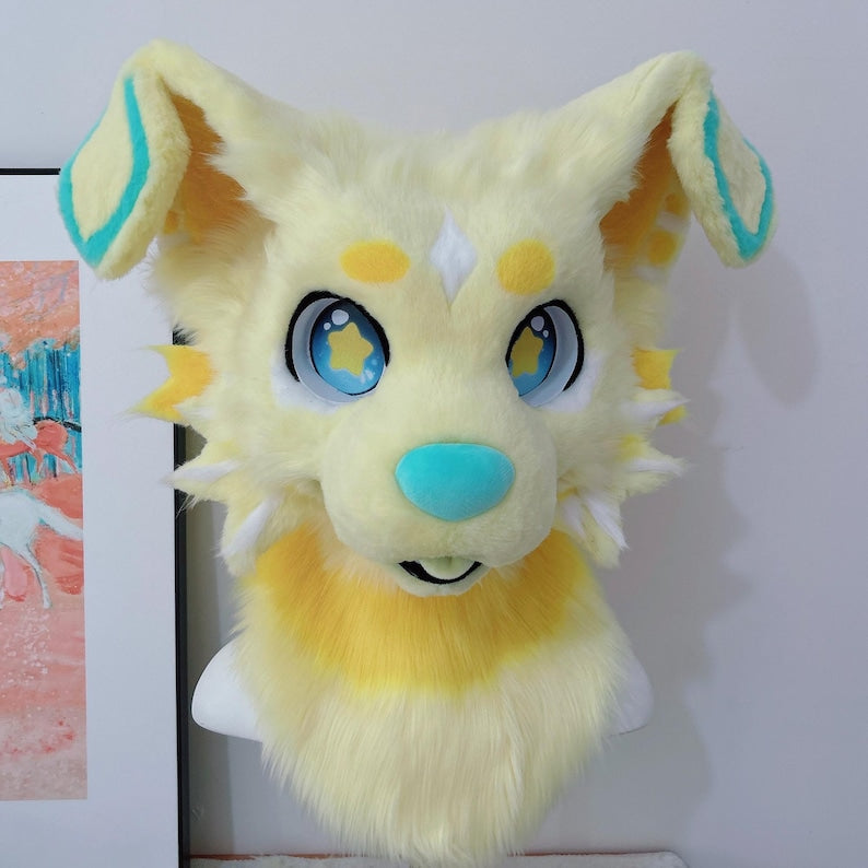 Toony Dog Fursuit Head: Custom Furry head SCLMRO