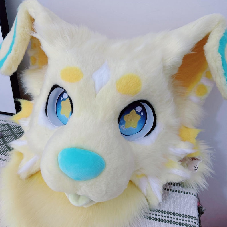 Toony Dog Fursuit Head: Custom Furry head SCLMRO