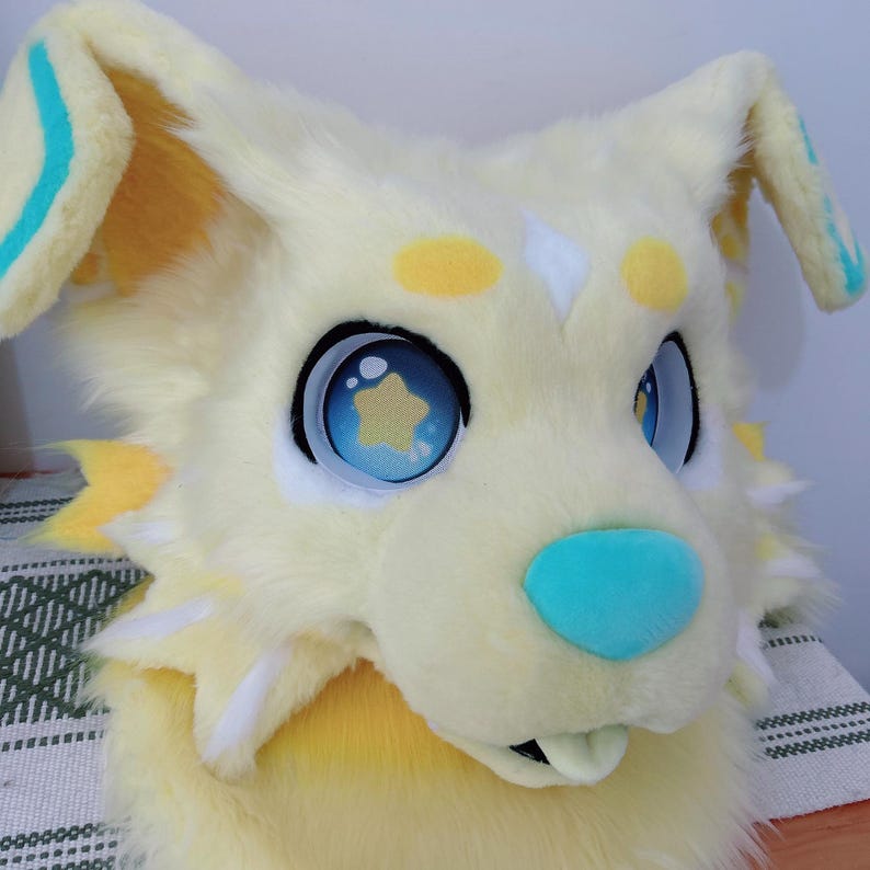 Toony Dog Fursuit Head: Custom Furry head SCLMRO