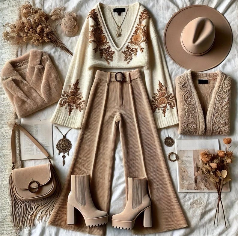 Boho Chic Style Box: Sustainable Bohemian Clothing Accessories - Size large