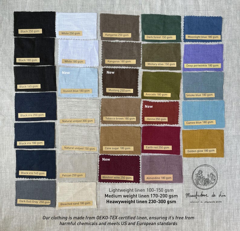 MOSS Men's Linen Hoodie, Fall Linen Clothing