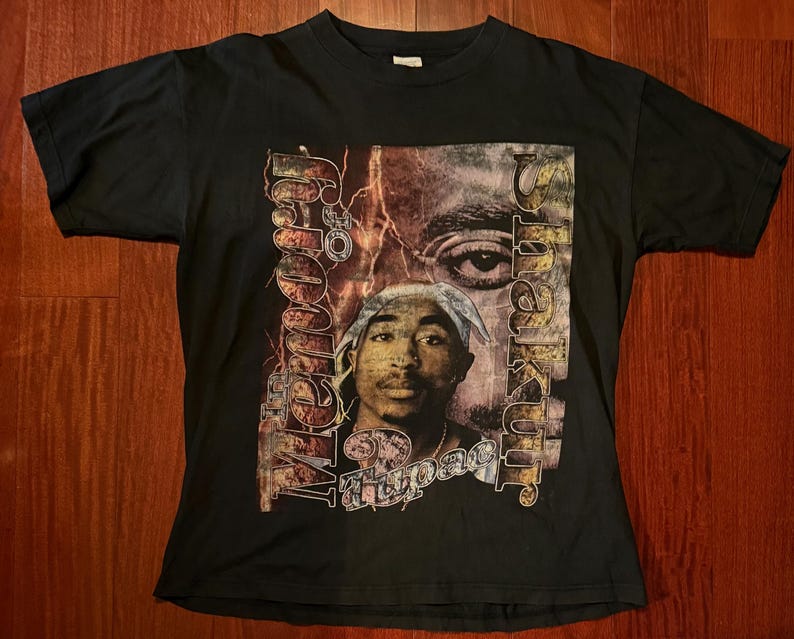2Pac In Memory of Tupac Thug Life Will Always Be A Part US Vintage T-Shirt in 1996