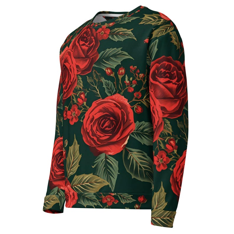 Red Roses & Holly Sweatshirt