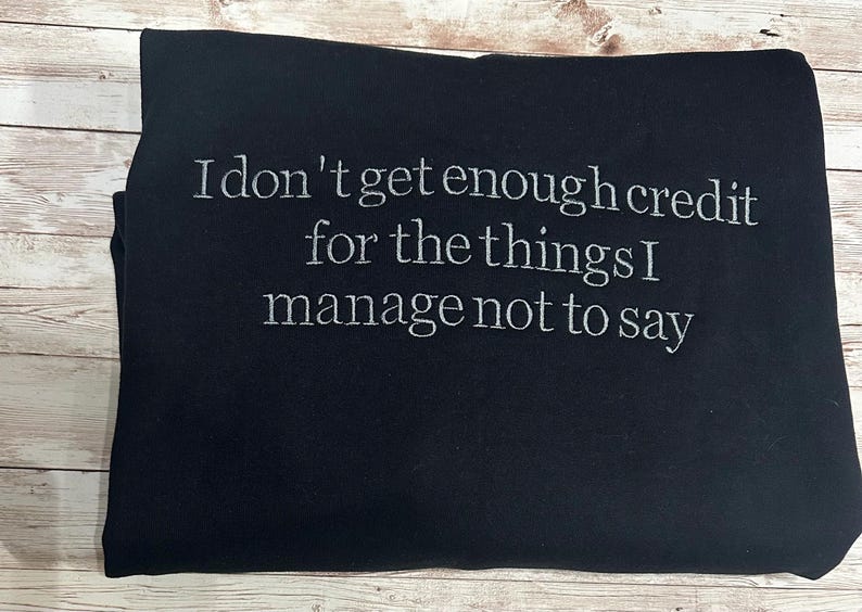 I Could Be Meaner Embroidered Sweatshirt, Dark Humor Crewneck, Goth Accessories