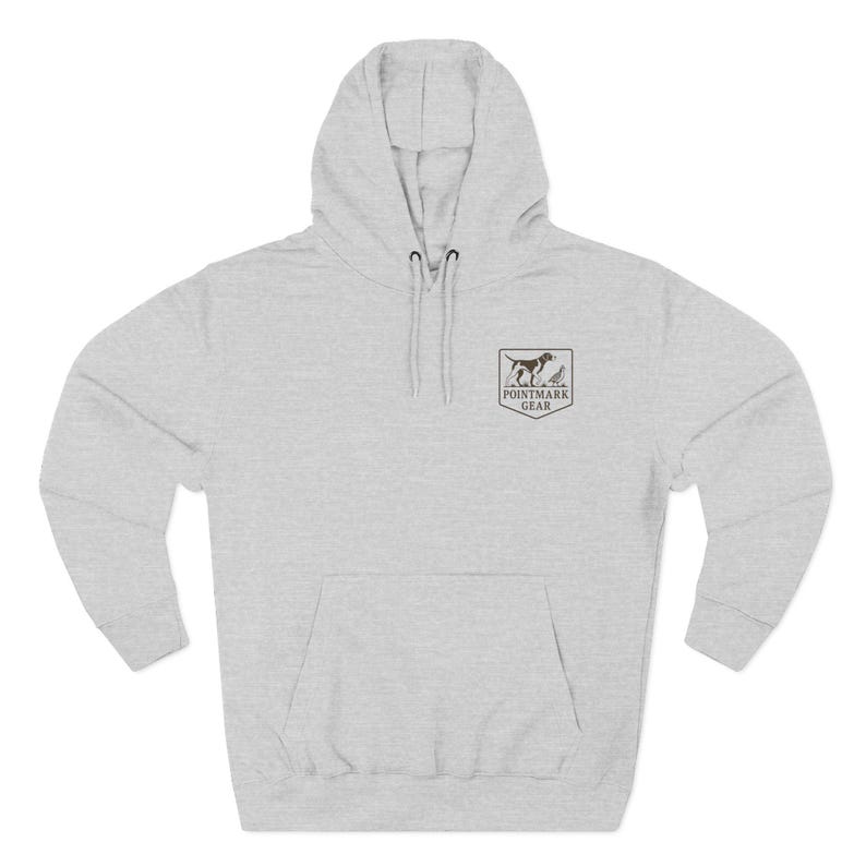 GSP Pointer Dog Three-Panel Fleece Hoodie | Pointing Dog Graphic