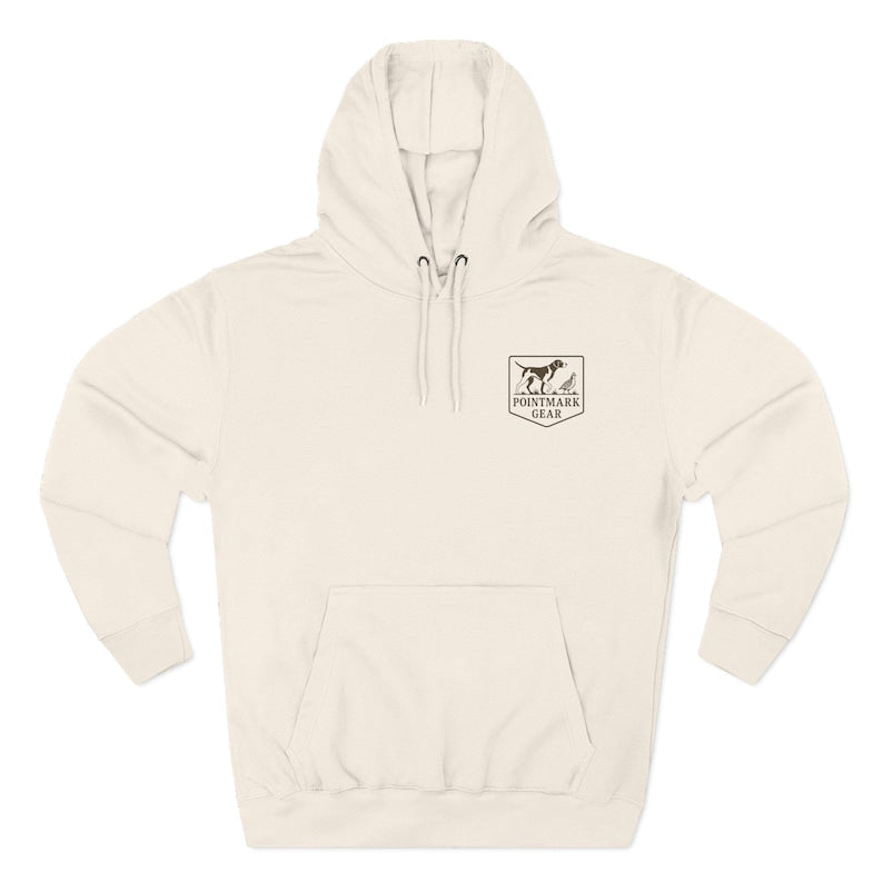 GSP Pointer Dog Three-Panel Fleece Hoodie | Pointing Dog Graphic
